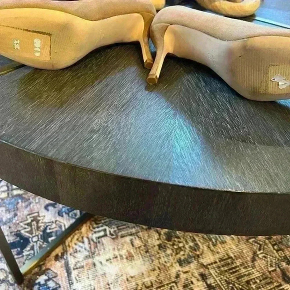 Nine West Dylan Tan Suede Round Toe Pump - Picture 5 of 7